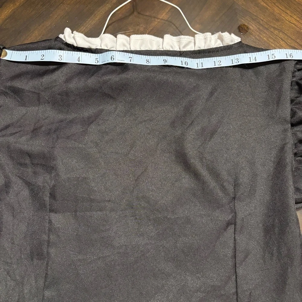 Black & White Girls Maid Dress Halloween Costume Size XL - Picture 10 of 10